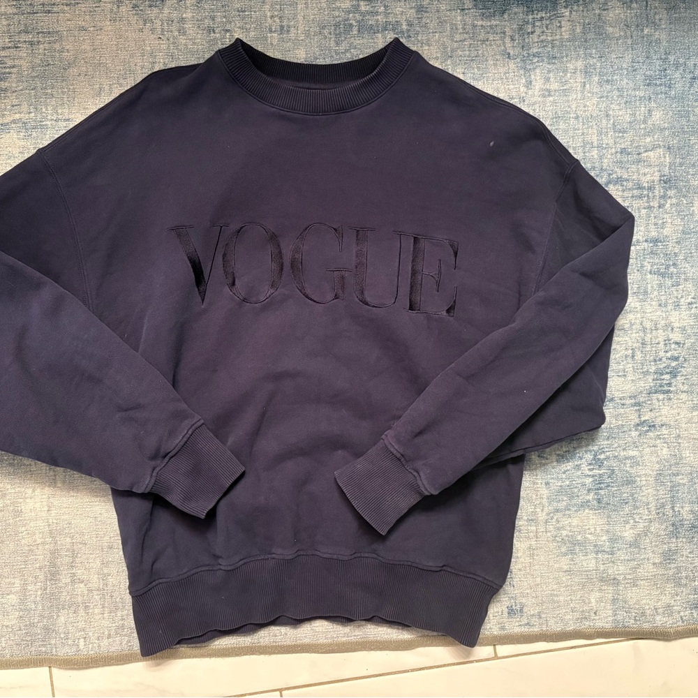 Vogue Collection Oversized Navy Sweater